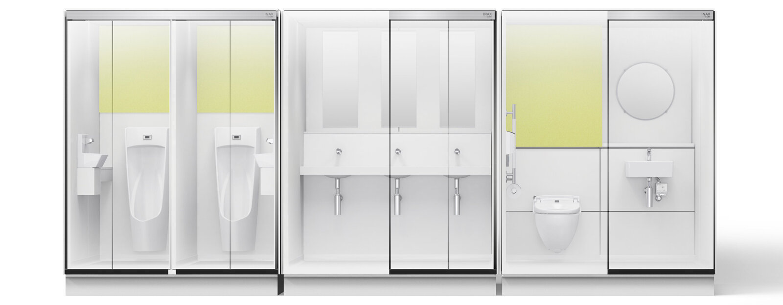 清潔なトイレをリースでご利用いただく屋内専用のトイレユニット（仮設トイレ）です。増設が難しかった場所にも最短１日で設置します！